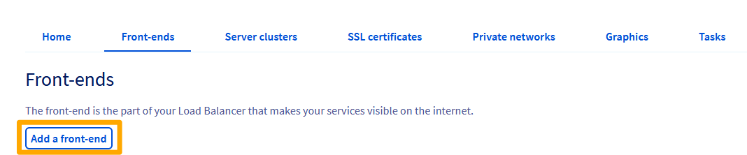 frontend configuration