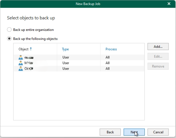 veeam backup exchange