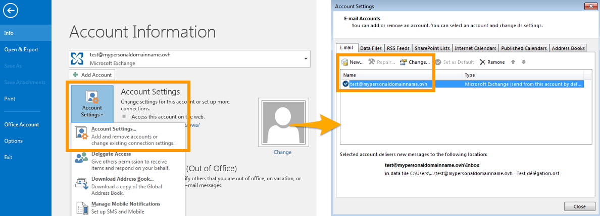 Delegación de permisos