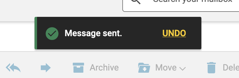 Zimbra - annuler un envoi
