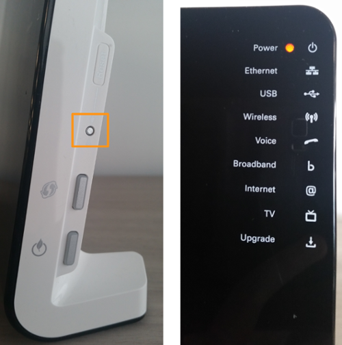Bouton de réinitialisation