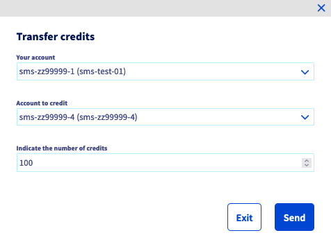 trasferimento di crediti SMS