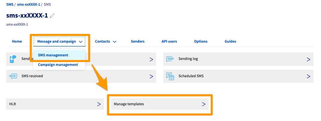 SMS a Estados Unidos