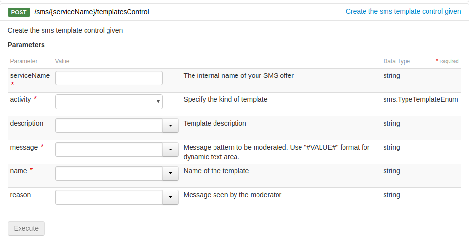 SMS a Estados Unidos