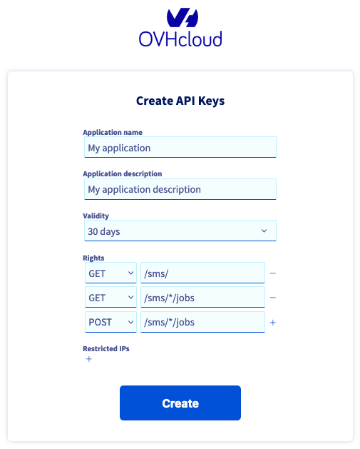création des tokens
