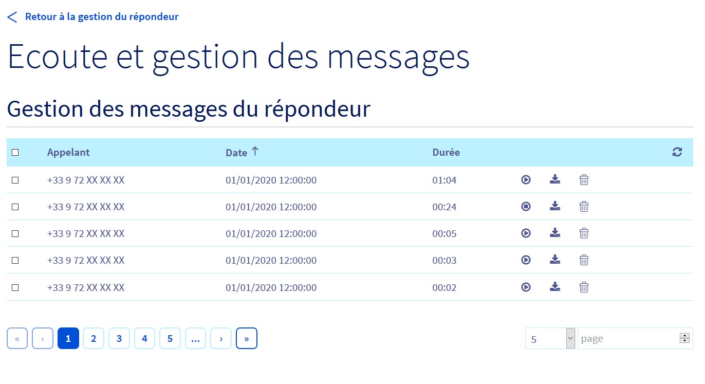 ecoute messages