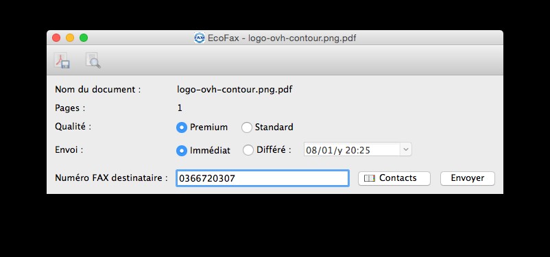 EcoFax macOS