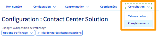 consulter enregistrements