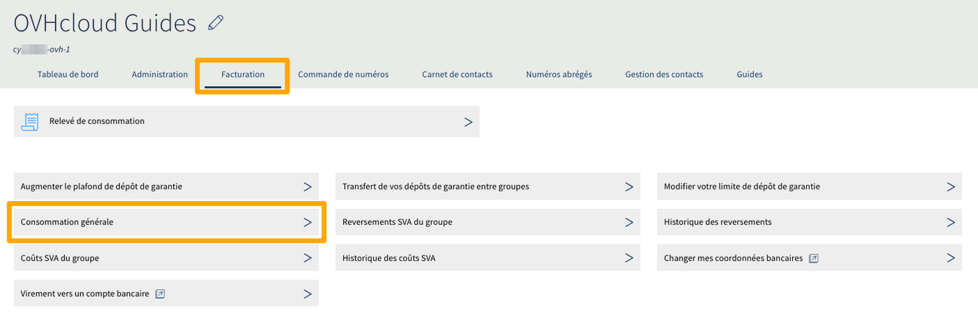 consommation générale