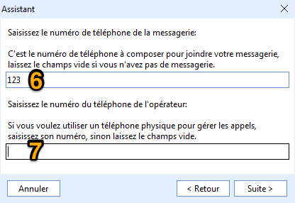 configuration - répondeur