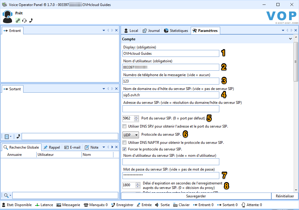 configuration - via interface