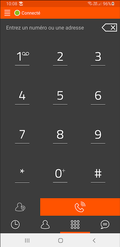 connexion réussie linphone