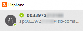 connexion réussie linphone