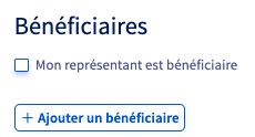 ajout bénéficiaires