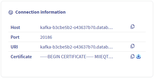 Kafka server certificate