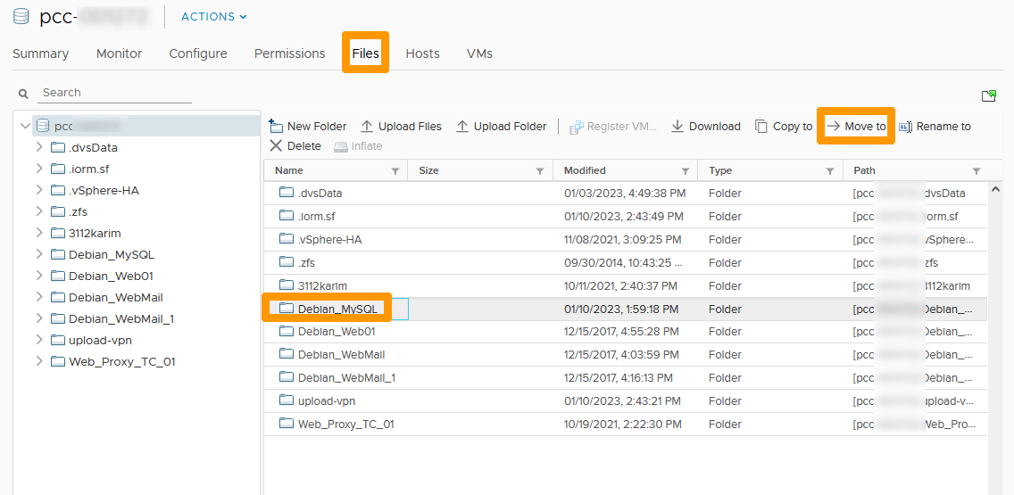 Move template files