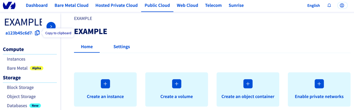 Copy paste service name